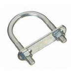 PERNO U CON PLETINA Y TUERCA ZINCADA